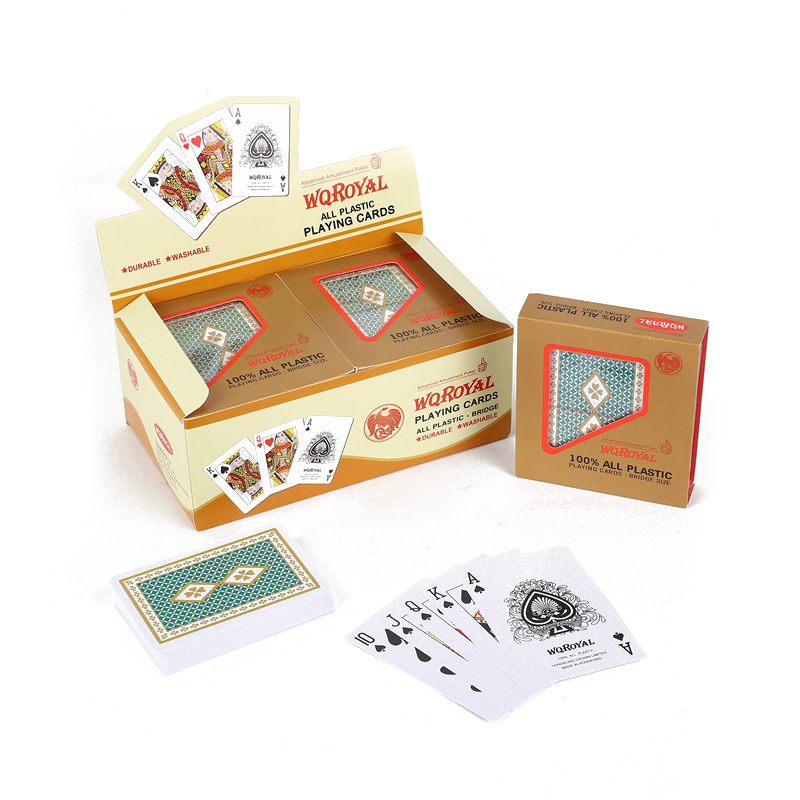 ไพ่บริดจ์ พลาสติกPVC (รุ่นมาตรฐาน) Contract Bridge Playing Cards [WQ Royal] ของแท้ Hongkong