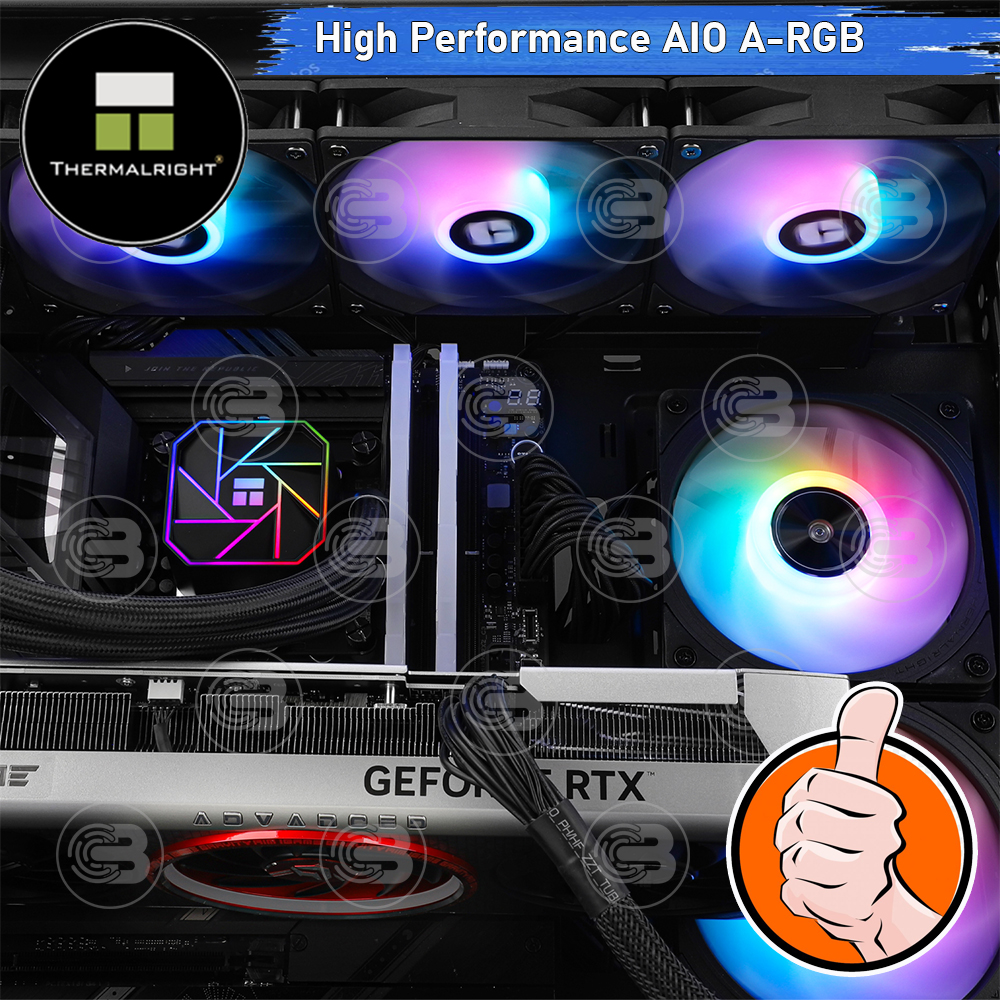 [CoolBlasterThai] Thermalright Aqua Elite 360 V3 ARGB BLACK AIO Liquid CPU Cooler (AM5/LGA1851 Ready) ประกัน 3 ปี