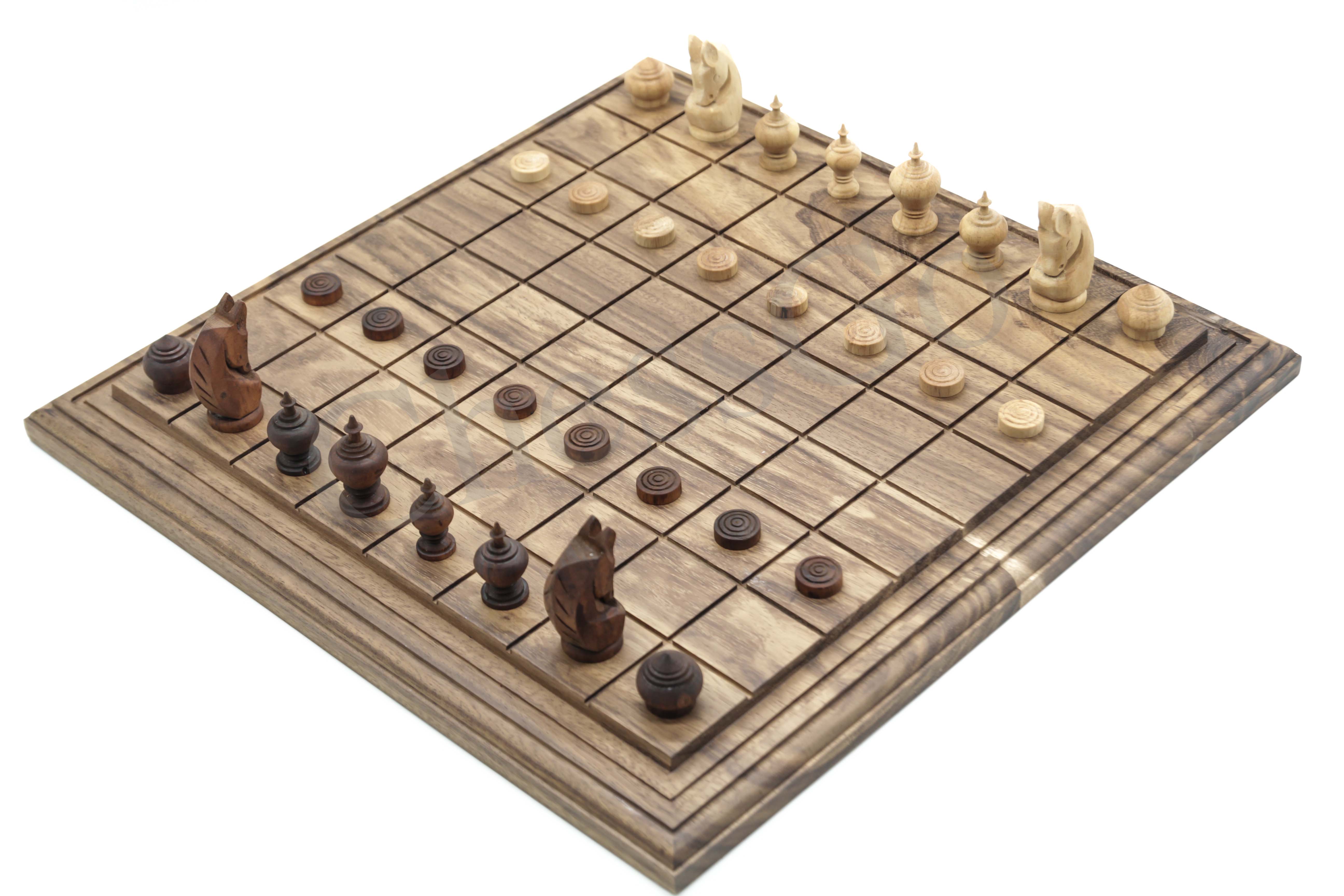 ชุดหมากรุกไทยไม้พฤกษ์(ตัวไม้รุ่นปกติ)