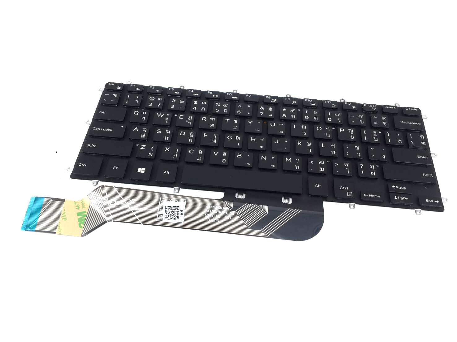 Keyboard Dell Inspiron 7373 2-in-1, คีย์บอร์ด มีไฟ Backlit Dell Inspiron แป้นพิมพ์ Thai/Eng 9GW79 ของแท้รับประกันศูนย์ Dell Thailand On-site Service