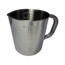 เหยือกตวงสเตนเลสแบบมีสเกล ขนาด 3000 cc (3ลิตร)