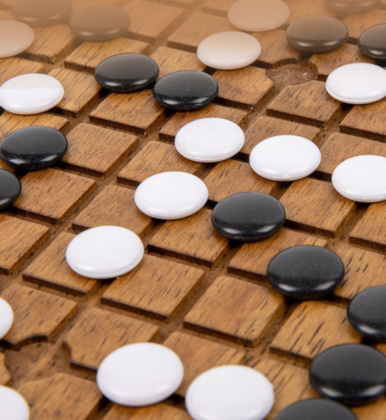 ชุดหมากล้อมไม้ Solid Wood