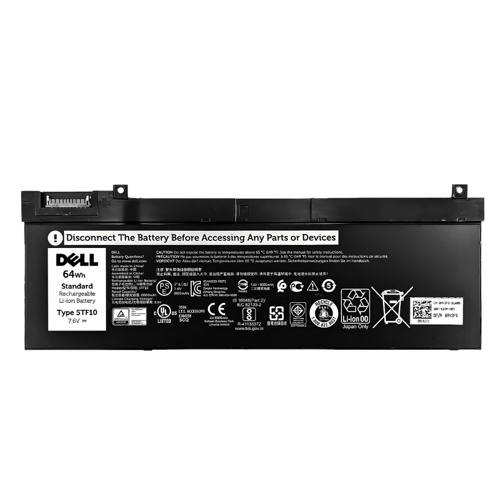 Battery Dell Precision 7530, 4-Cell 64Wh, แบตเตอรี่ Dell 5TF10 ของแท้รับประกันศูนย์ Dell Thailand ราคาไม่แพง