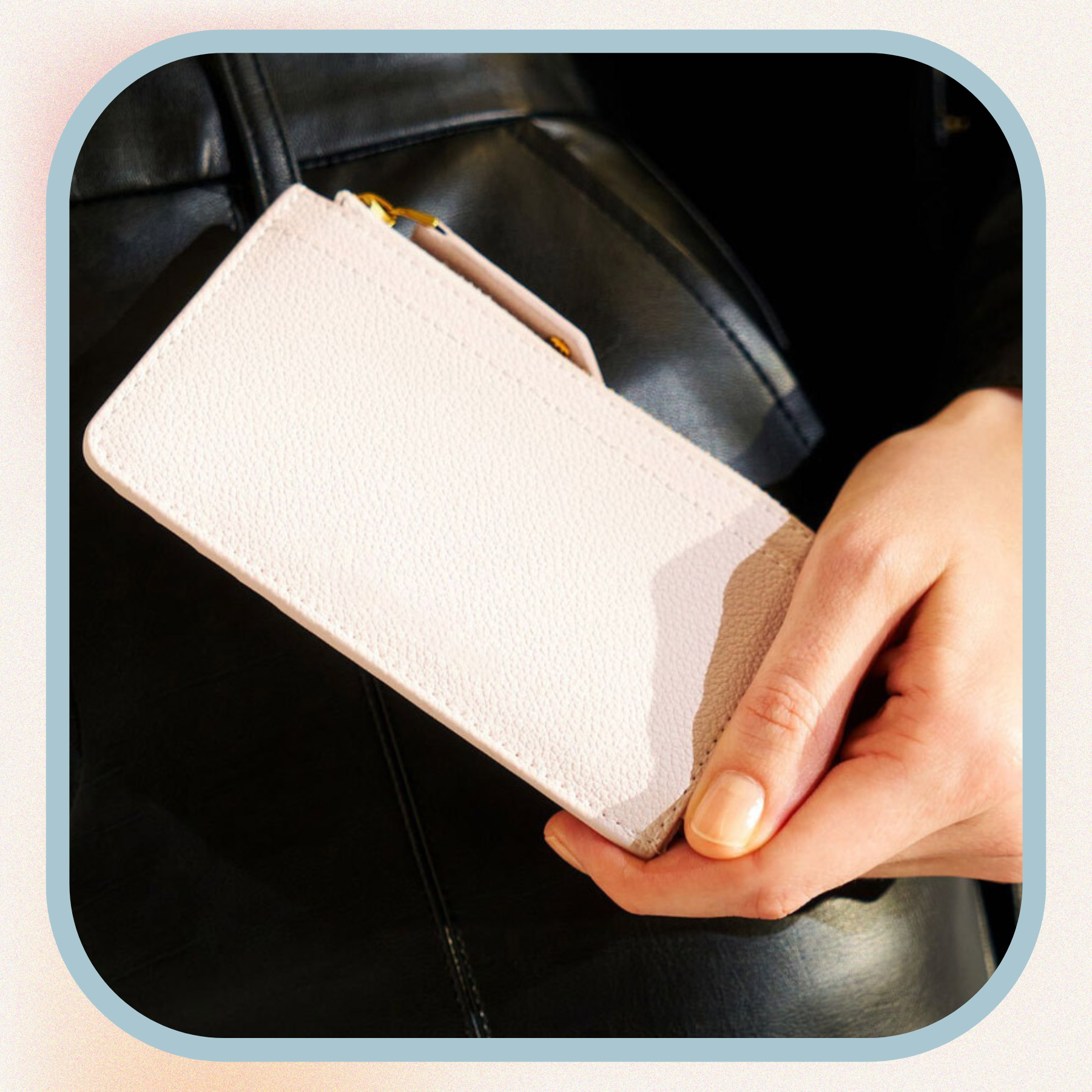 Sidezip Cardholder Pink