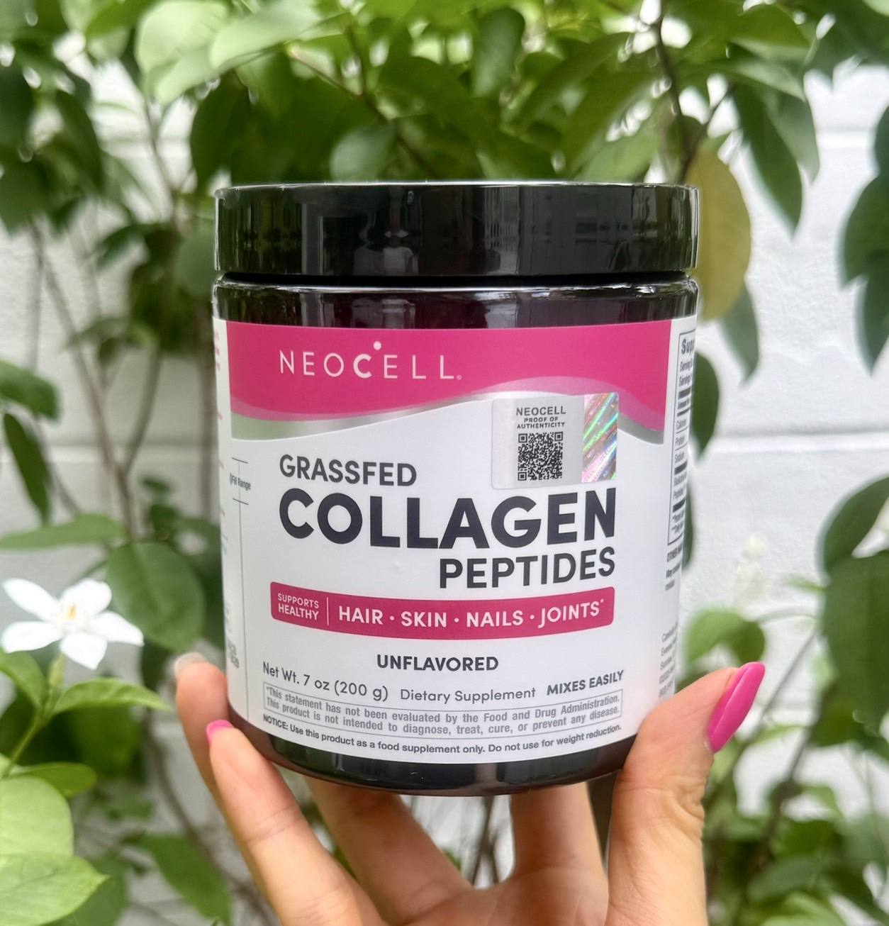 Neocell Grassfed Collagen Peptides Powder Type 1&3 200g. คอลลาเจนแบบผง แพ็คเก็จใหม่ 2025