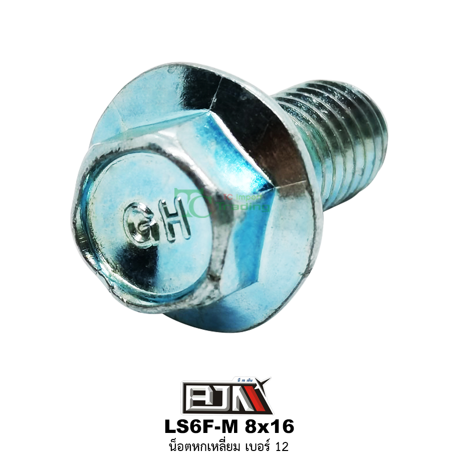 LS6F-M 8x16 น็อตหกเหลี่ยมเบอร์ 12 ( 1 ถุงมี 50 ตัว )