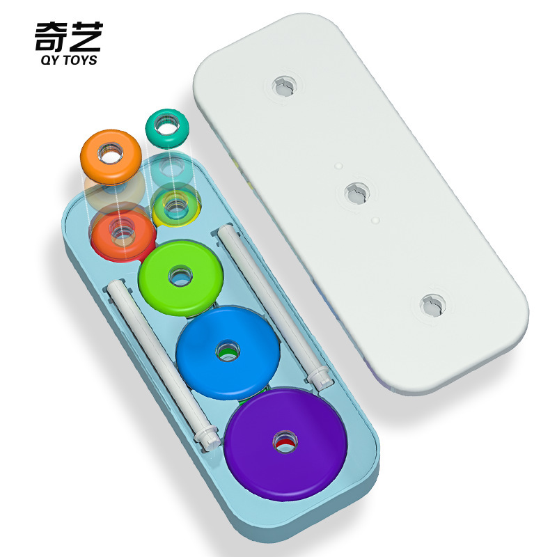 หอคอยฮานอยพลาสติก QY Rainbow Tower of Hanoi