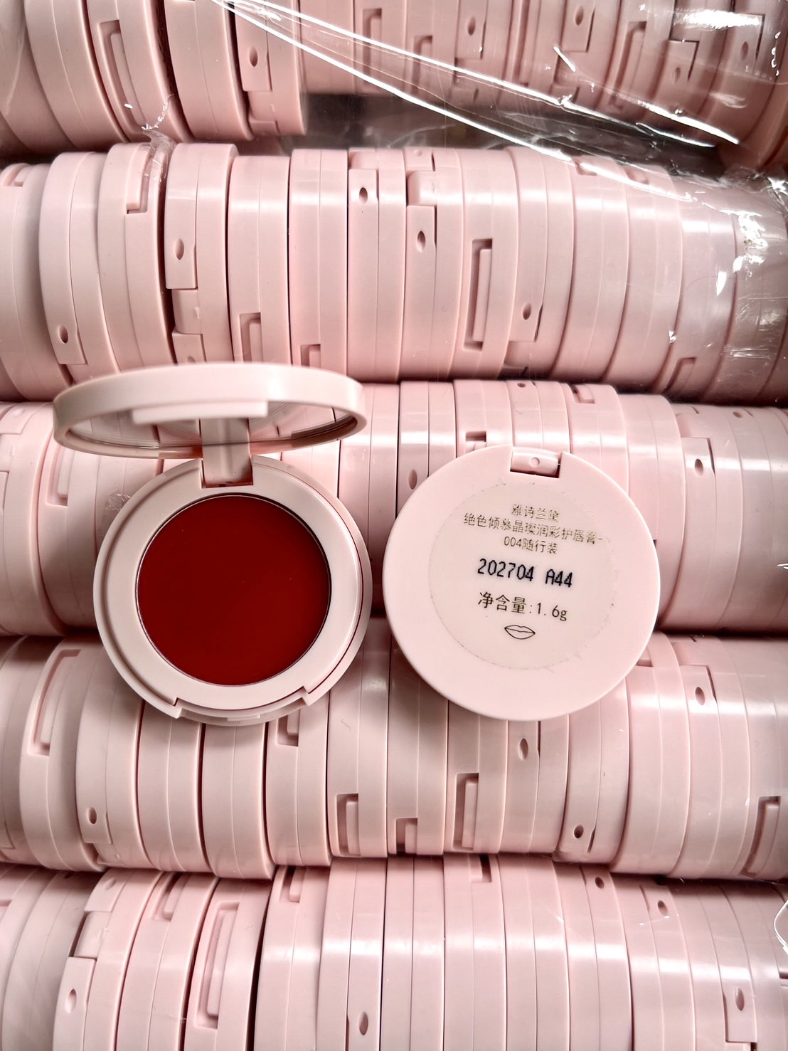 Estee Lauder Pure Color Revitalizing Crystal Balm 1.6g. ลิปบาล์มมีสี ขนาดทดลอง สี 004 Caring Crystal (1ตลับ)