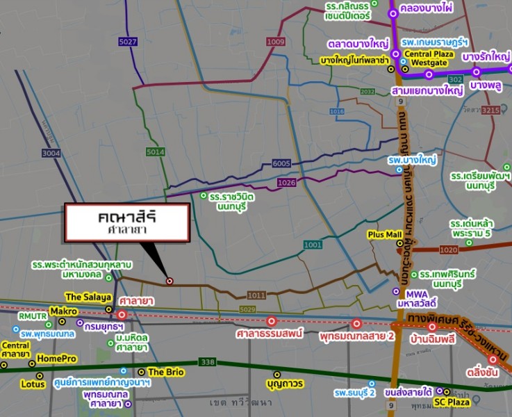 ขายบ้านเดี่ยว ม.คณาสิริ ศาลายา ถ.สำเร็จพัฒนา ต.ศาลากลาง อ.บางกรวย นนทบุรี ใกล้ ม.มหิดล / พื้นที่ 2 ชั้น 53.1 ตารางวา
