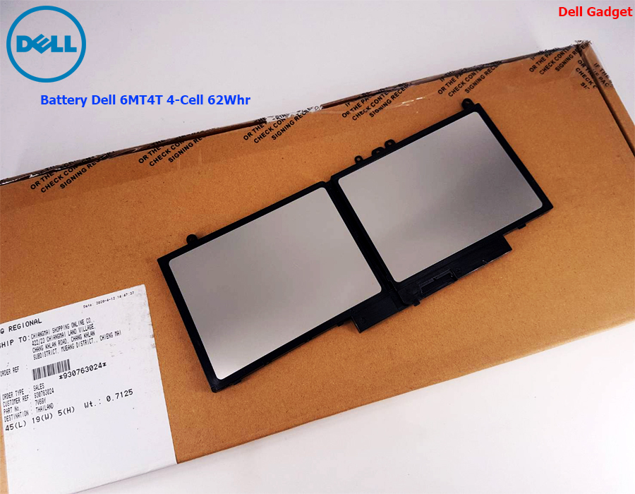 Battery Dell Latitude E5470, 4-Cell, 62Wh, แบตเตอรี่ Dell 6MT4T ของแท้รับประกันศูนย์ Dell Thailand On-site Service