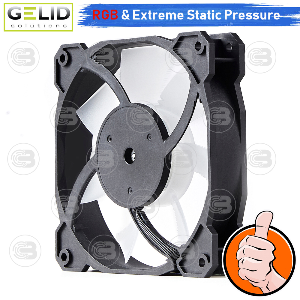 [CoolBlasterThai] GELID RADIANT 12CM (120mm) Extreme Performance RGB Fan Case ประกัน 5 ปี