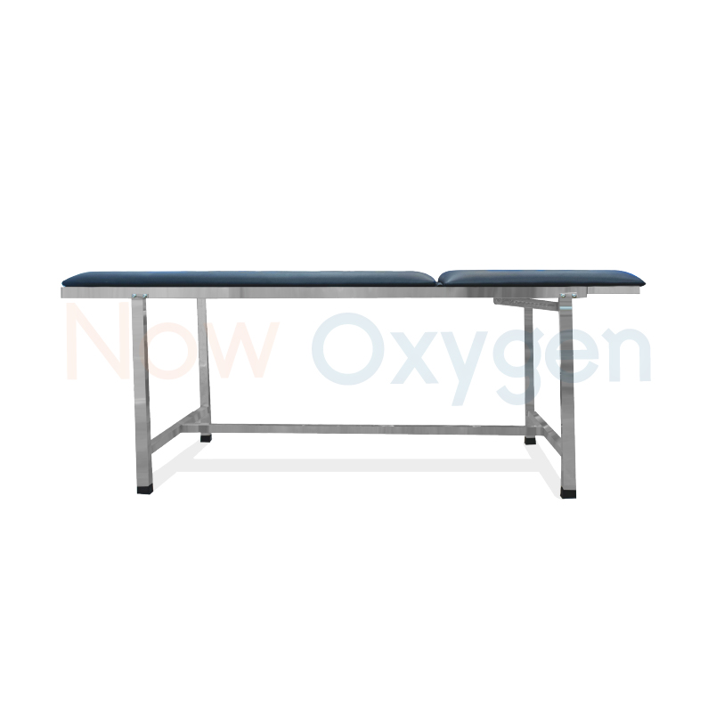 เตียงตรวจโรคและบันไดขึ้นเตียง ปรับระดับพนักพิงได้ สแตนเลสหนาทนทานกันสนิม รับประกัน 1 ปี