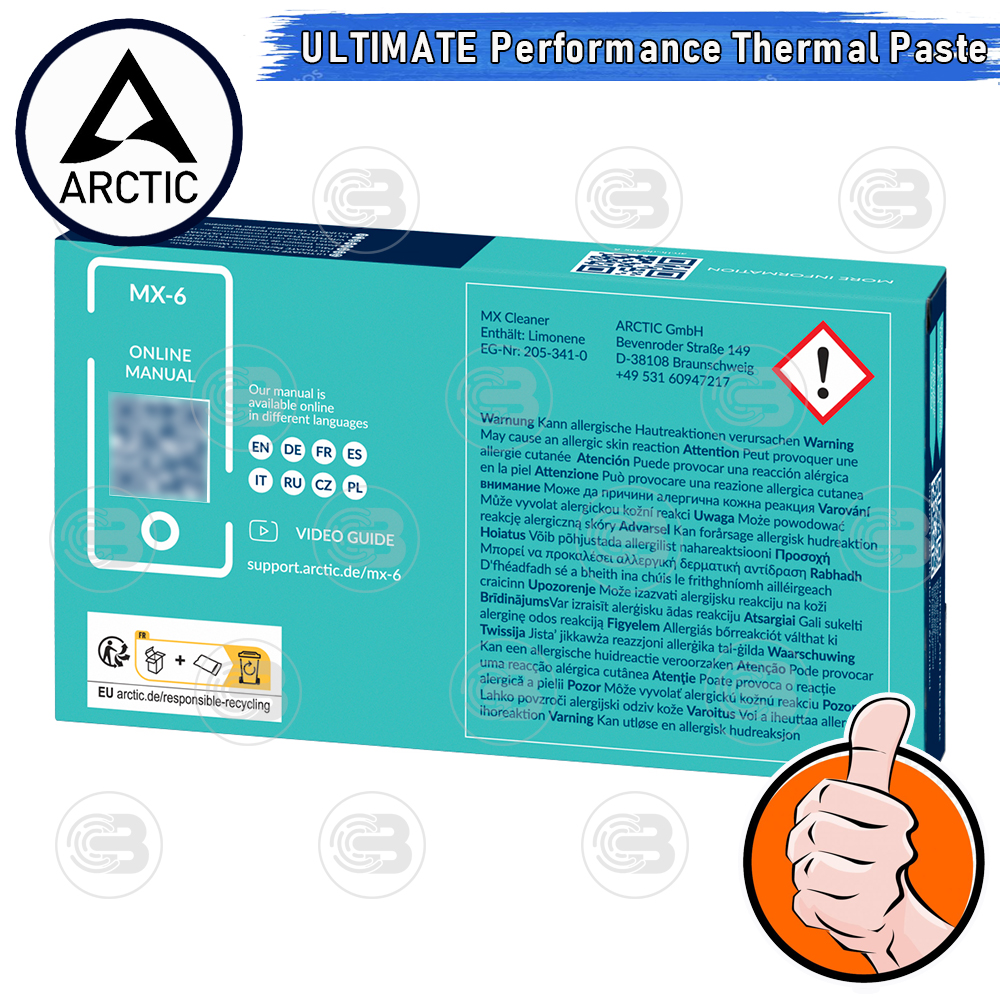 [CoolBlasterThai] Arctic Bundle Set MX-6 4g. Thermal compound with 6x MX-Cleaner