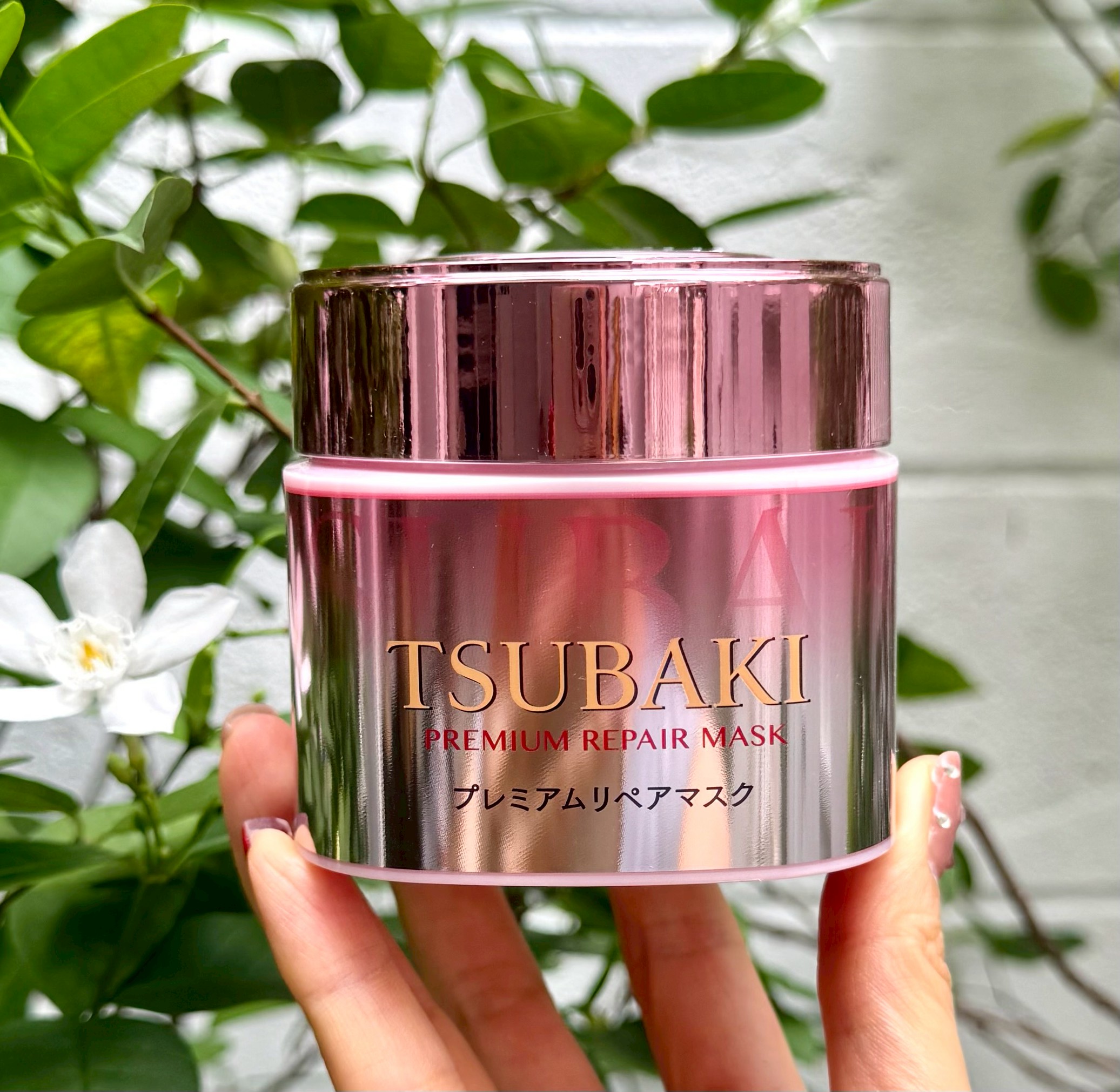 TSUBAKI Spring Camellia Hair Mask 180g. มาส์กผม กระปุกชมพู