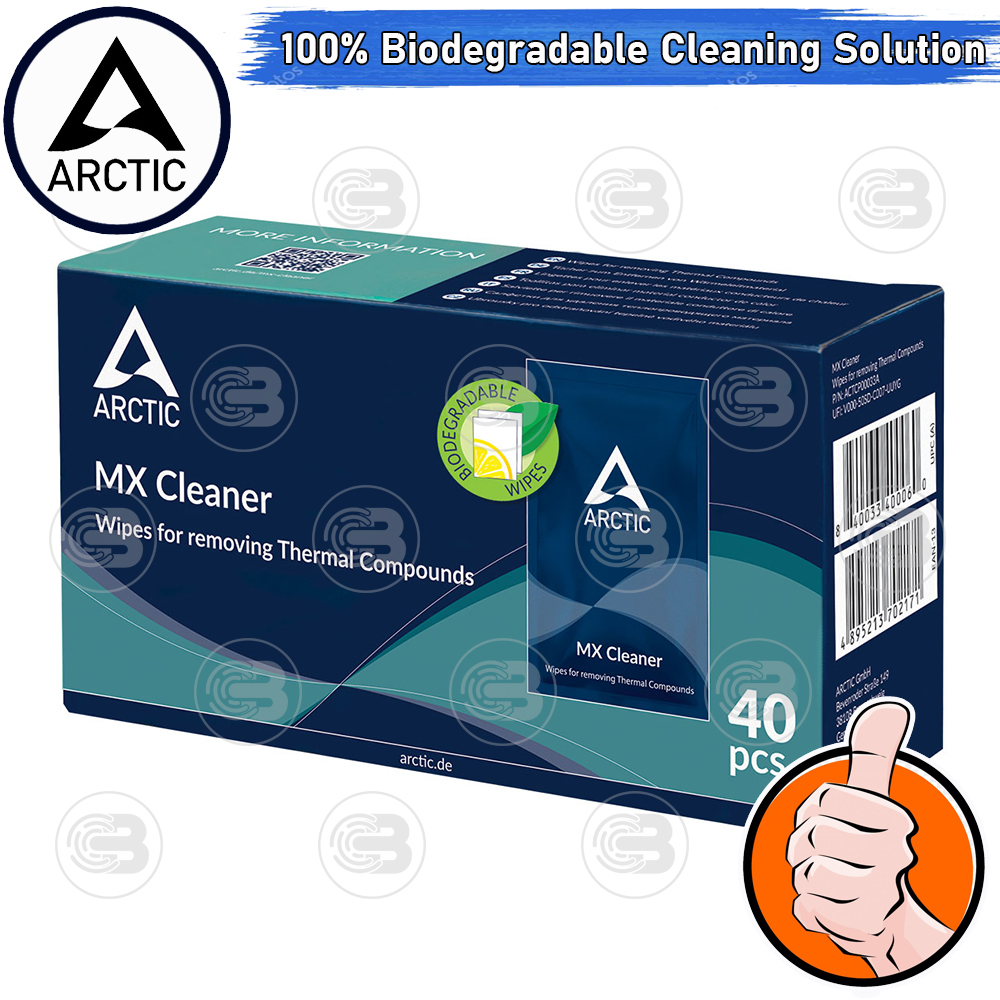 [CoolBlasterThai] Arctic MX-Cleaner 100% Biodegradable Cleaning Solution Box 40 PCS