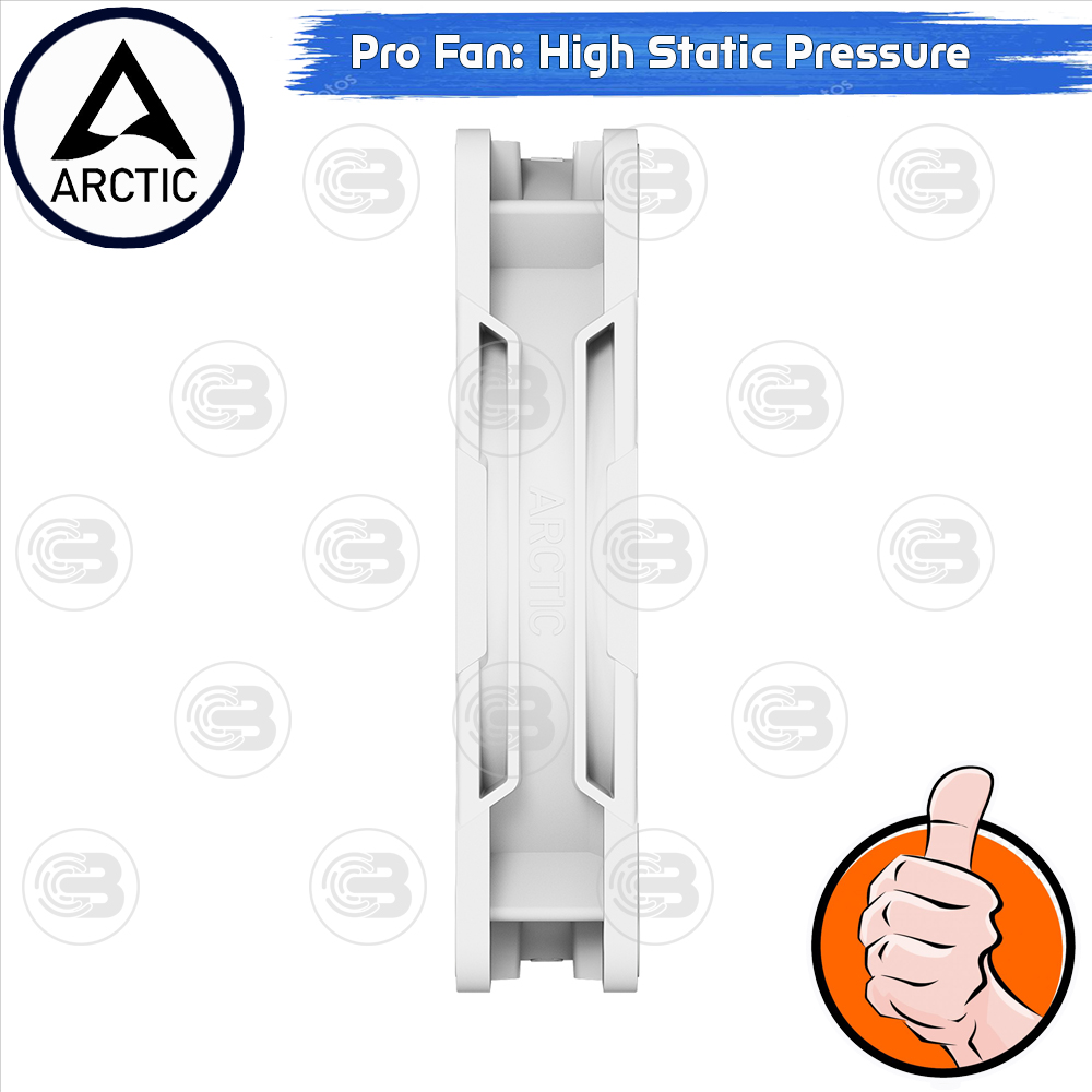[CoolBlasterThai] ARCTIC P12 PRO A-RGB PST White 0dB (size 120 mm.) X3 Value Pack PC Fan Case ประกัน 6 ปี