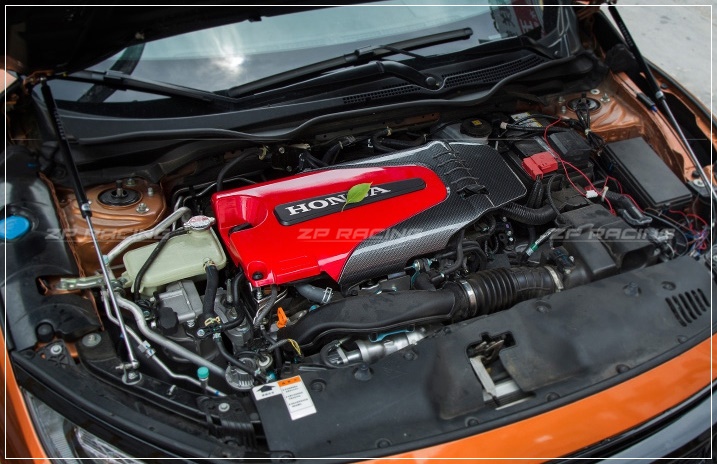 ฝาปิดห้องเครื่อง Type R Carbon logo Honda ปี 2016-2022