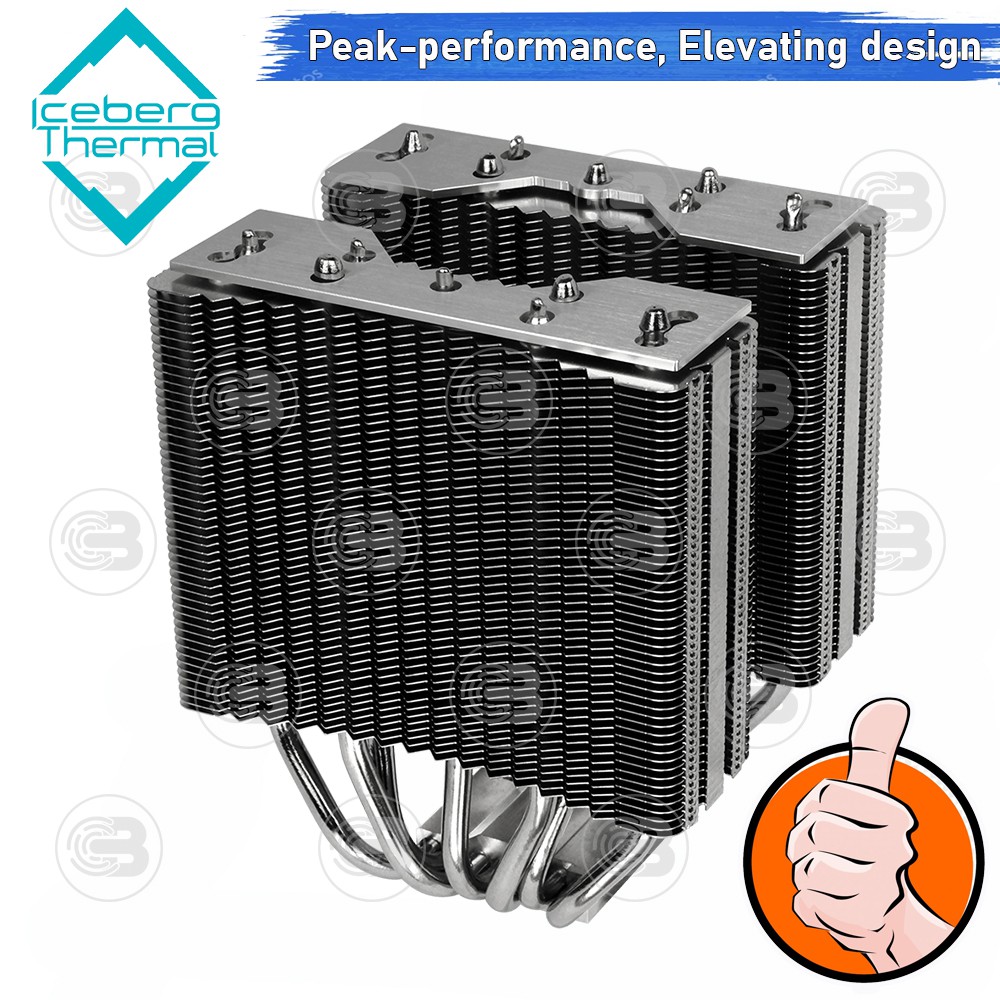 [CoolBlasterThai] Iceberg Thermal IceSLEET X7 Dual Multi Compatible Dual Tower CPU Cooler with A-RGB ประกัน 2 ปี