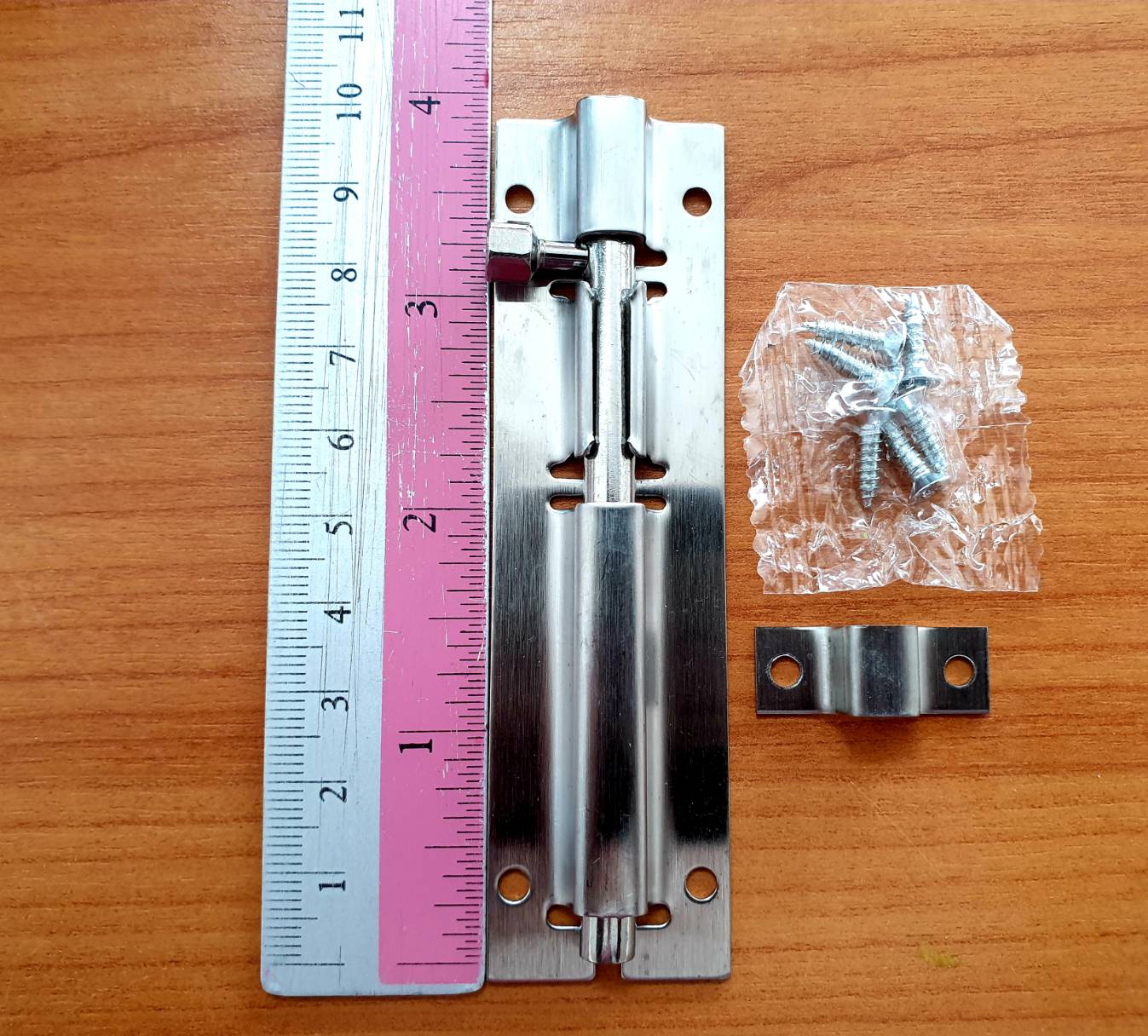 กลอนประตู กลอนสแตนเลส กลอนหน้าต่าง ขนาด4นิ้ว สแตนเลสอย่างดี ไม่เป็นสนิม #89124