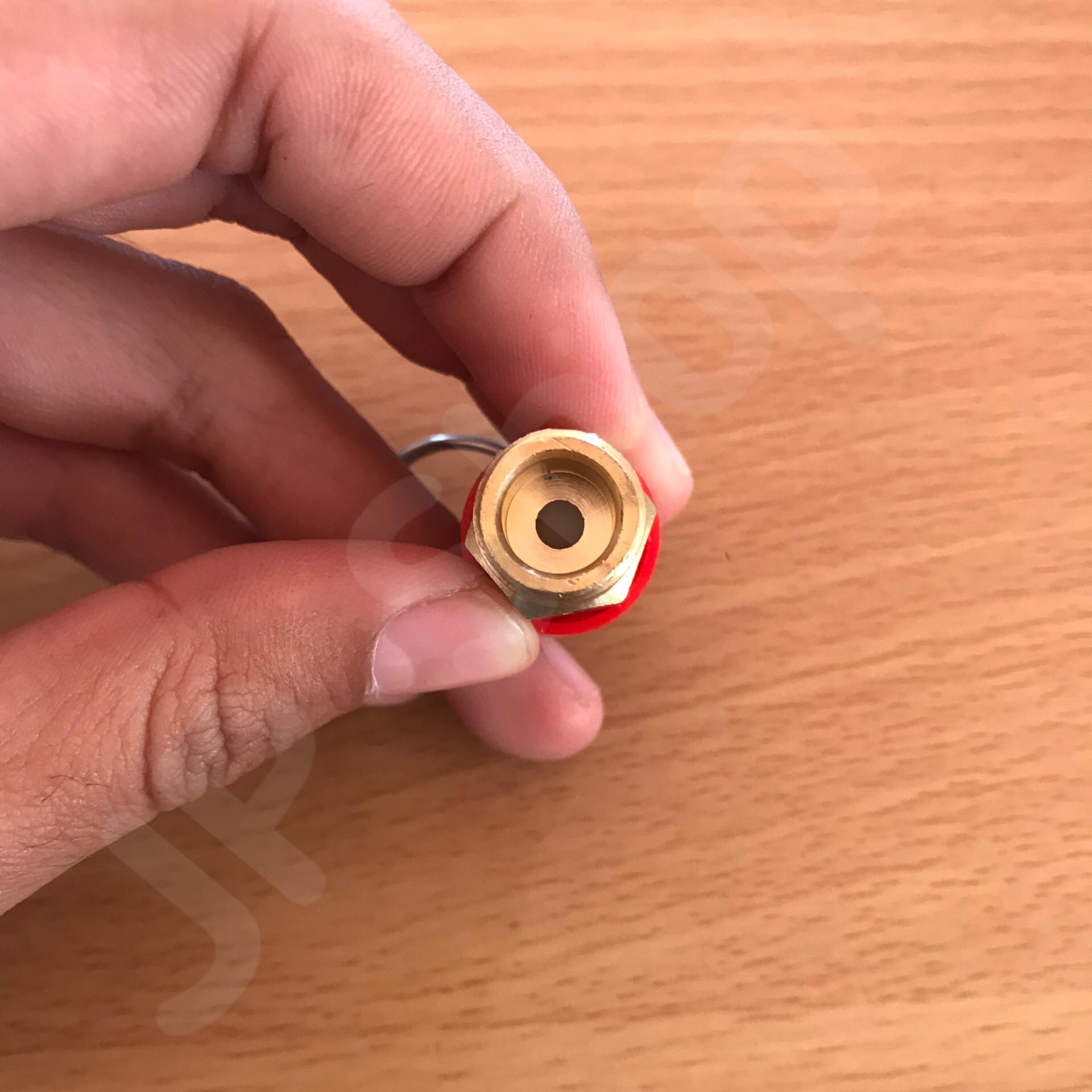 เซฟตี้วาล์ว โปโลลม ปั๊มลม เกลียวนอกNPT หุนสั้น Red Hat BV-2 ทองเหลือง #1023