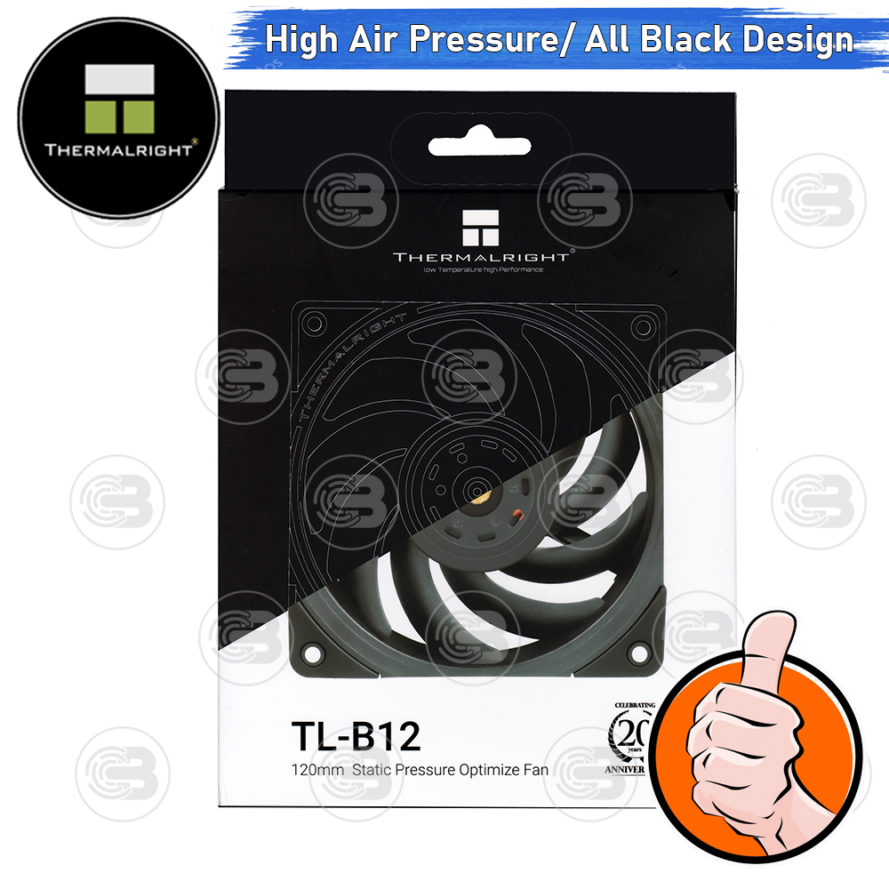[CoolBlasterThai] Thermalright TL-B12 2000+RMP Static Pressure Fan Case (size 120 mm.) ประกัน 6 ปี