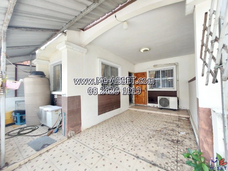 ขายถูกทาวน์โฮมต้นโครงการ ย่าน ซอยวัดท่าเกวียน เลียบคลองพระอุดม คลองบางไผ่ วัดทองสะอาด ลาดหลุมแก้ว : ม.บ้านสวนธนาการ์เด้น : 1 ชั้น 19.5 ตร.วา