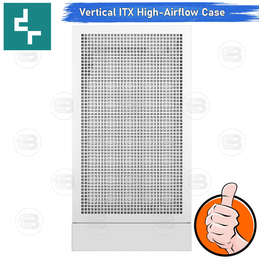 [CoolBlasterThai] DEEPCOOL CH170 WH Digital Vertical ITX High-Airflow PC Case WHITE ประกัน 1 ปี