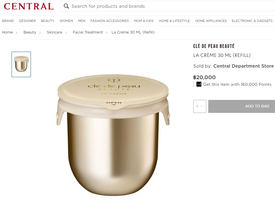 รีฟิล Cle De Peau BEAUTÉ La Creme 30 ml. (Refill) ครีมบำรุงกลางคืน