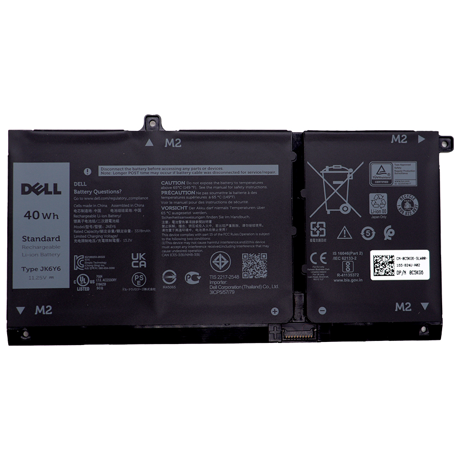 Battery Dell Latitude 3410, 3-Cell, 40Wh, แบตเตอรี่ Dell 3410 แท้, JK6Y6 ของแท้รับประกันศูนย์ Dell Thailand