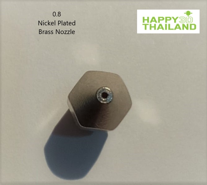 Nickel Plated Brass nozzle Print head Mk8. 0.6 - 0.8
