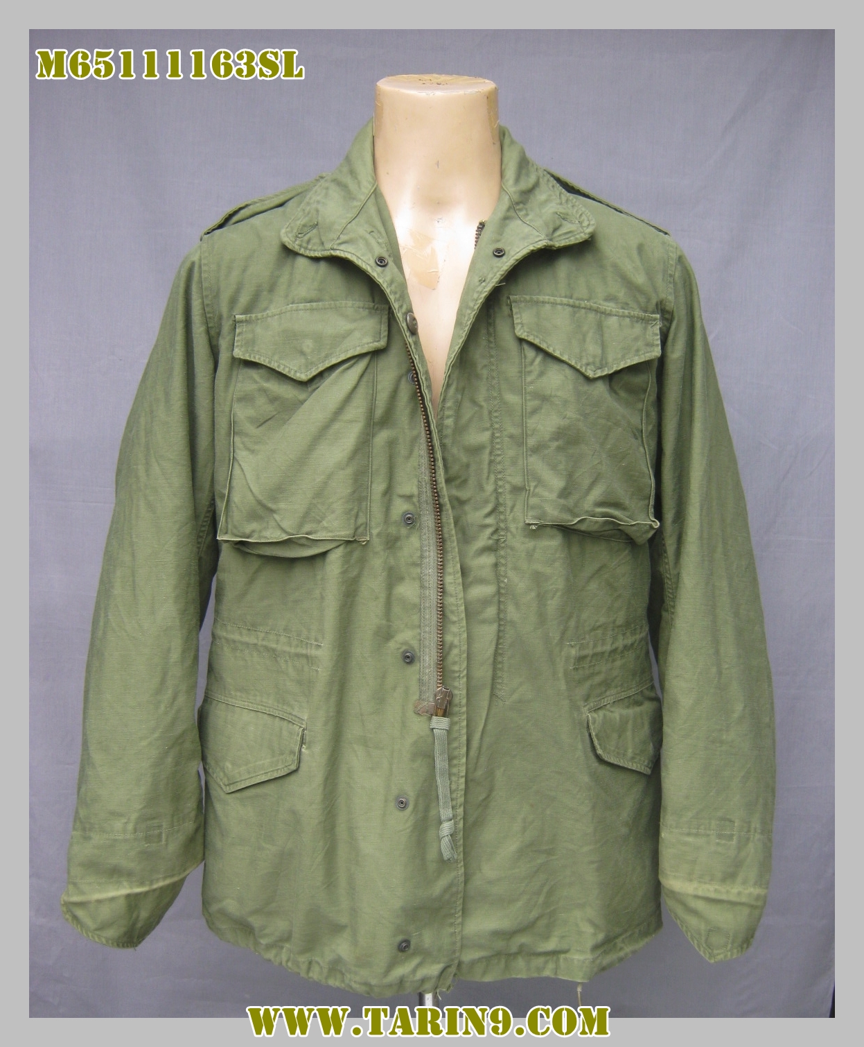 ขายแล้ว เสื้อทหาร M65 Class1 Pattern 4 Small Long