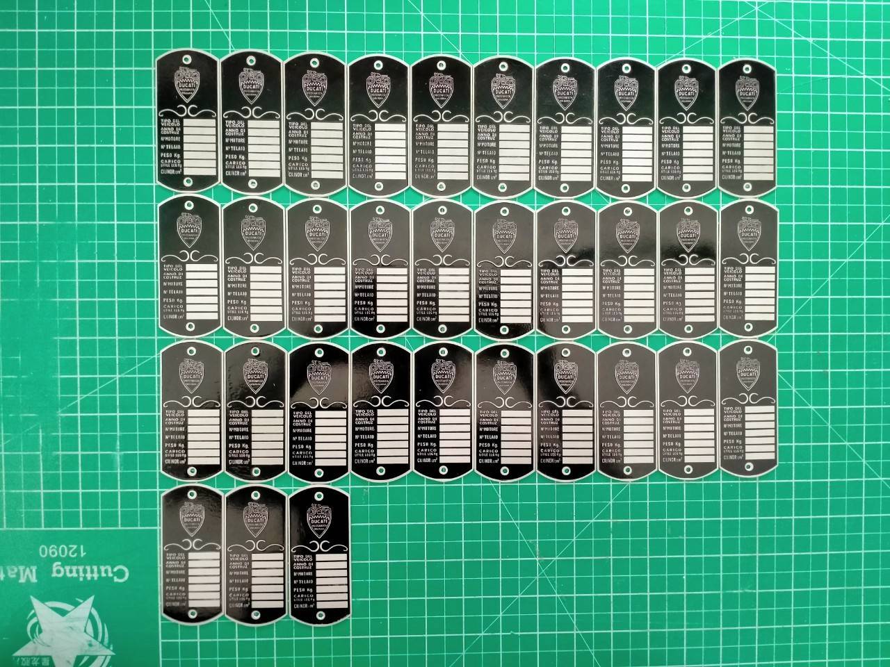 ป้ายสแตนเลส - ducati meccanica bologna