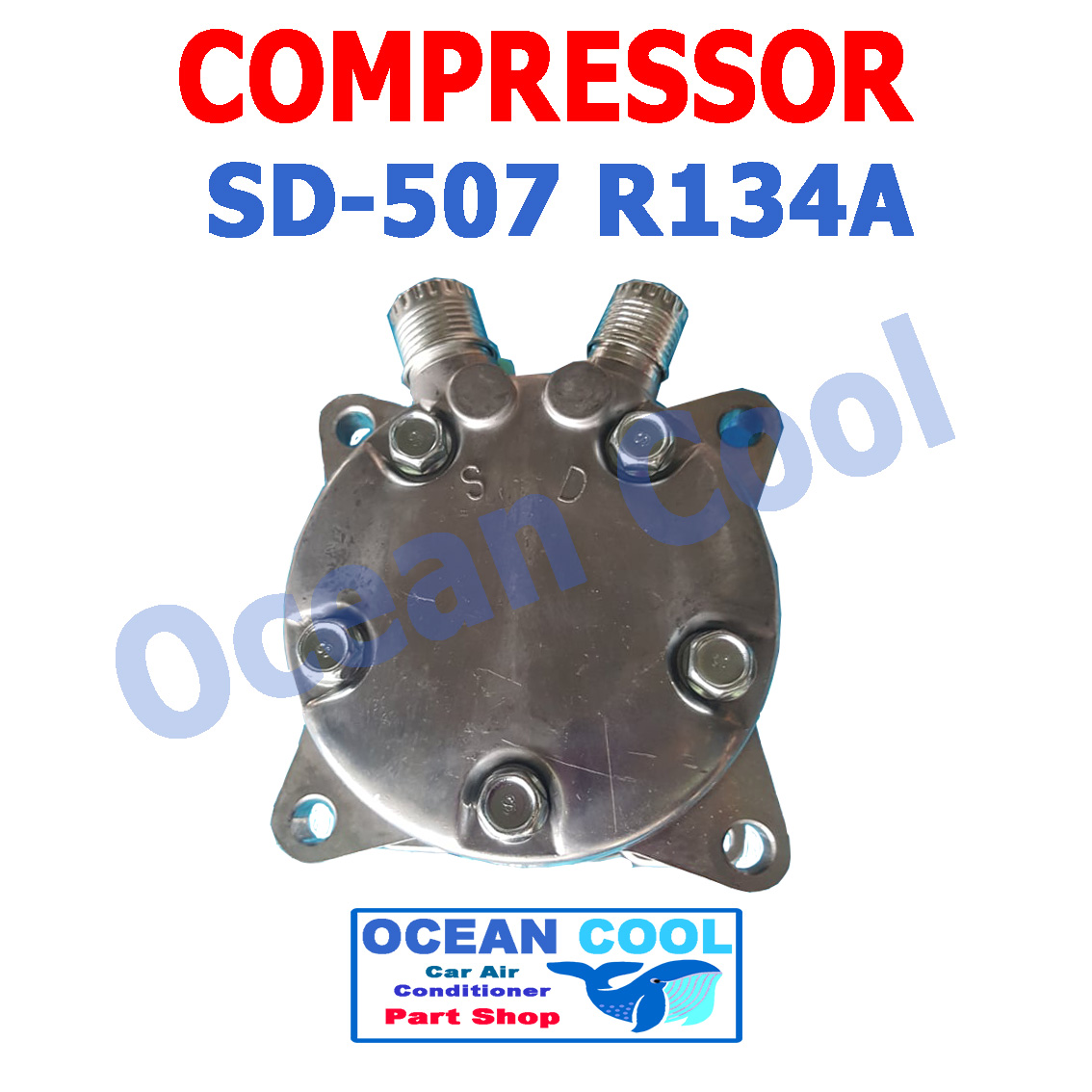 คอมเพรสเซอร์ SD507 สิงคโปร์ 12V COMPRESSOR R134A innotech sd 507 คอมแอร์รถยนต์ คอมแอร์ คอมเพลสเซอร์ COM0023