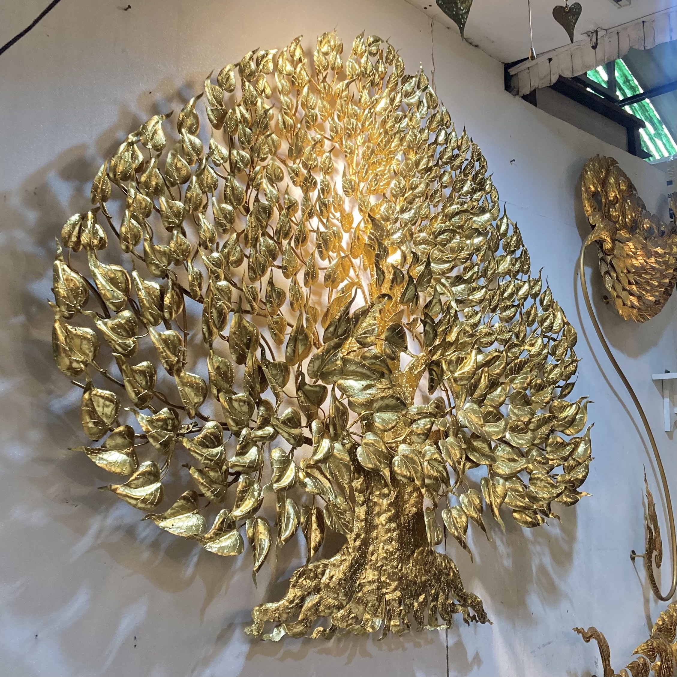 ใบโพธิ์รัศมีนำโชค (130x150 cm)