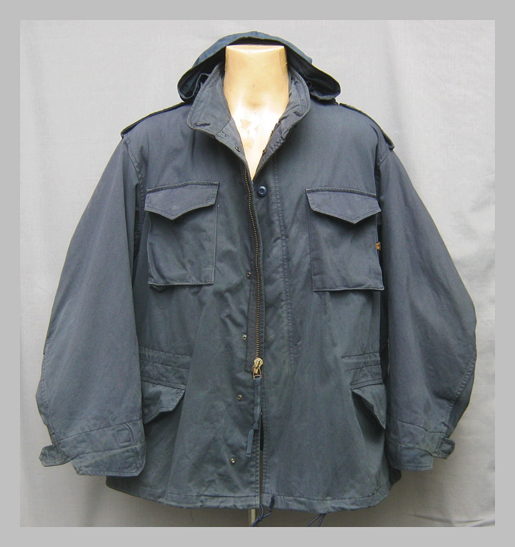 ขายแล้ว เสื้อทหาร M65 สีน้ำเงินเทา XXX-Large