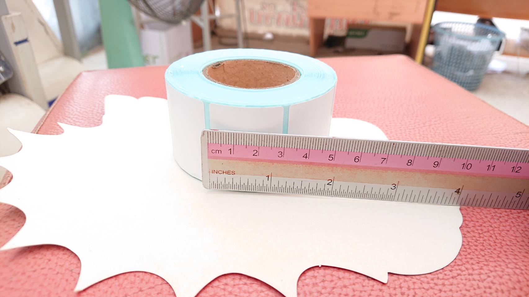 สติ๊กเกอร์บาร์โค้ดความร้อน(แนวนอน) เทอร์มอล สติ๊กเกอร์ ลาเบลม้วน ป้ายสติ๊กเกอร์ ฉลาก ฉลากการจัดส่ง สติ๊กเกอร์บาร์โค้ด กระดาษความร้อน ขนาด 40*30*800ดวง#4030800