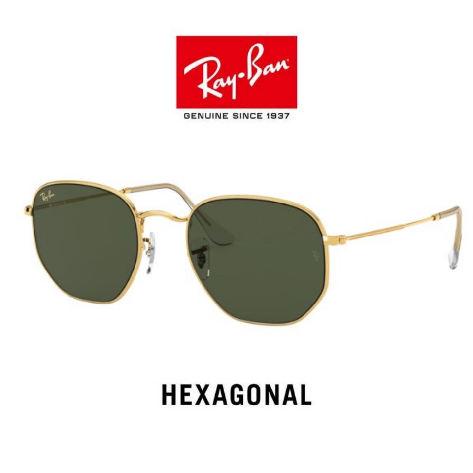 RayBan RB3548N 001 HEXAGONAL