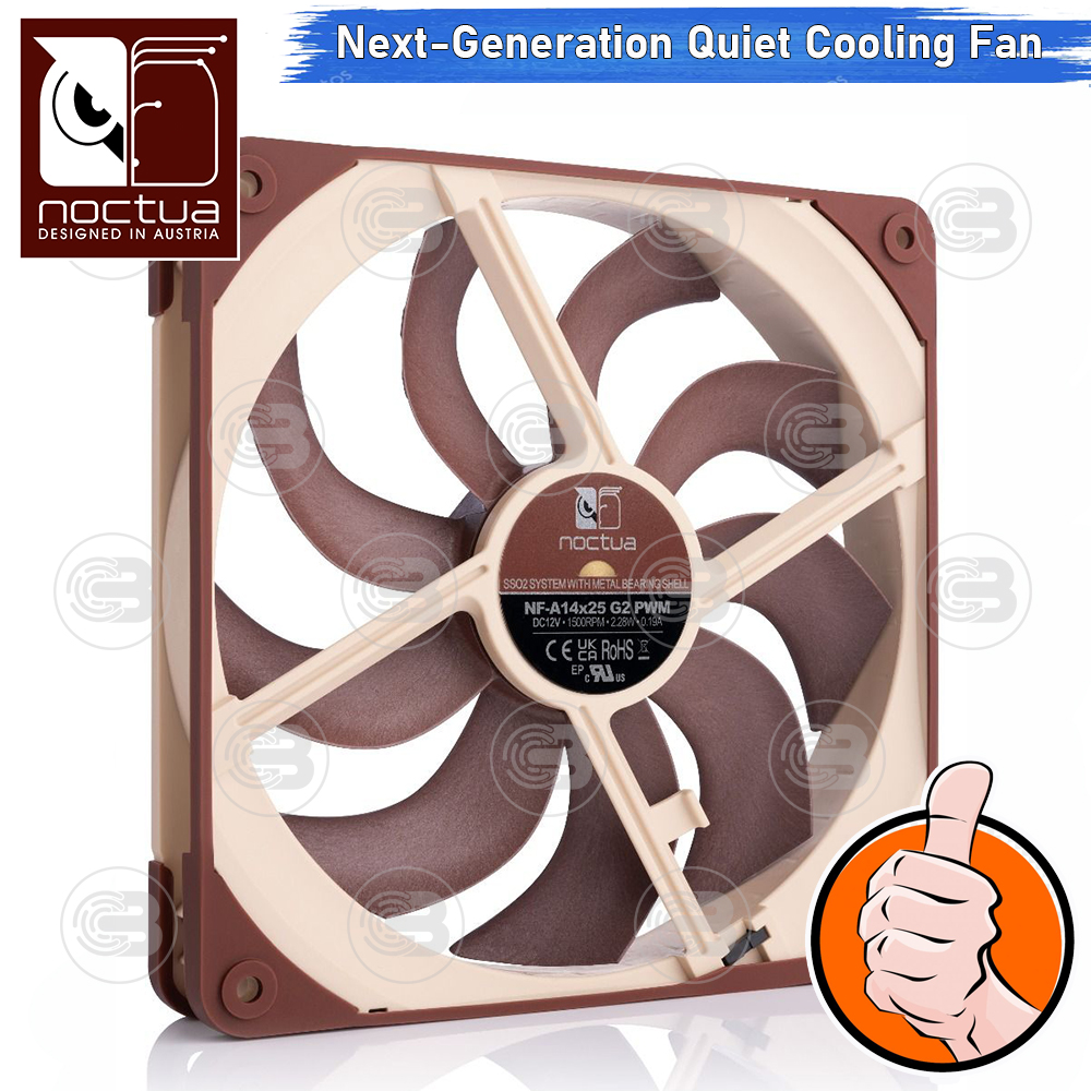 [CoolBlasterThai] Noctua NF-A14x25 G2 PWM PC Fan Case (size 140 mm.) ประกัน 6 ปี