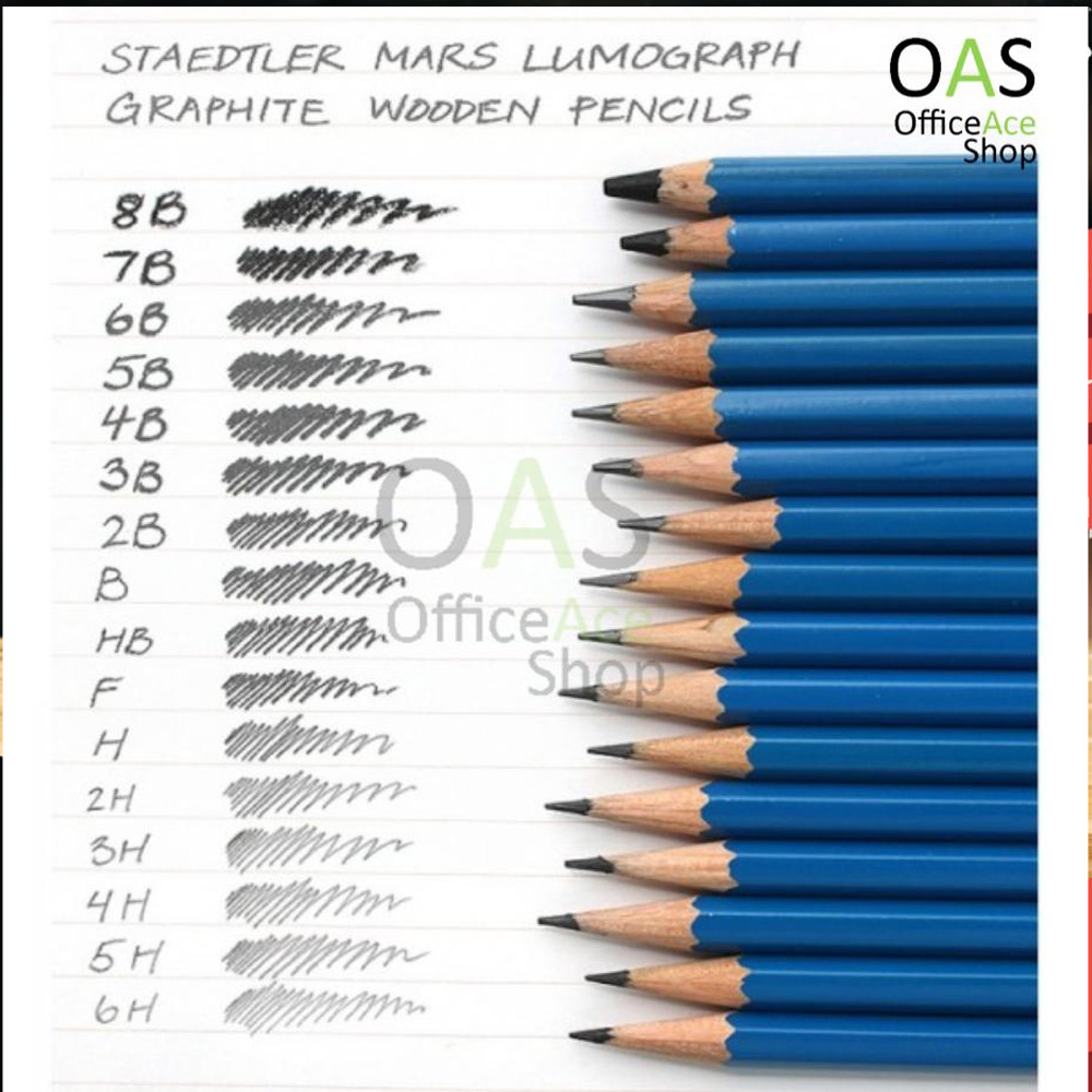 ดินสอ Staedtler เขียนแบบ แรเงา ทำข้อสอบ EE 4B 2B HB