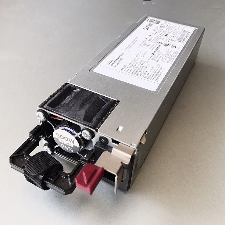 REF, HP 865408-B21 / 866729-001 / 865399-501 / Model HSTNS-PC40-1 [TorCompTH Thailand - ขาย จำหน่าย ราคา] HP 500W Power Supply for DL160, DL180, DL360, DL380 Gen10