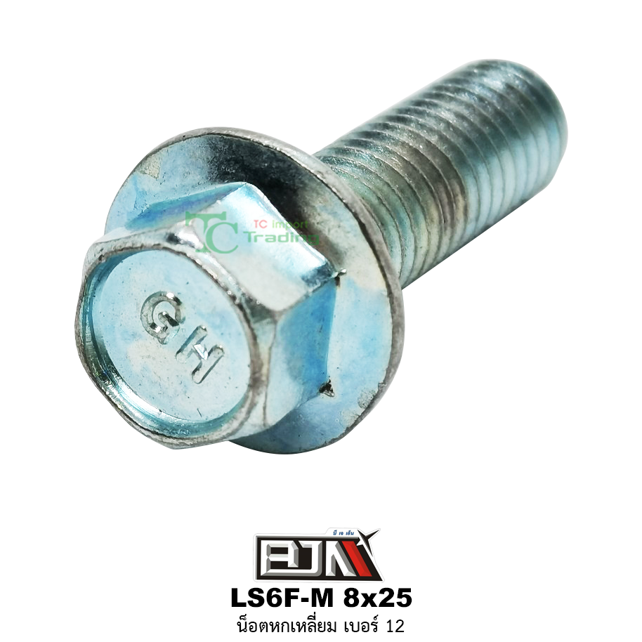 LS6F-M 8x25 น็อตหกเหลี่ยมเบอร์ 12 ( 1 ถุงมี 50 ตัว )