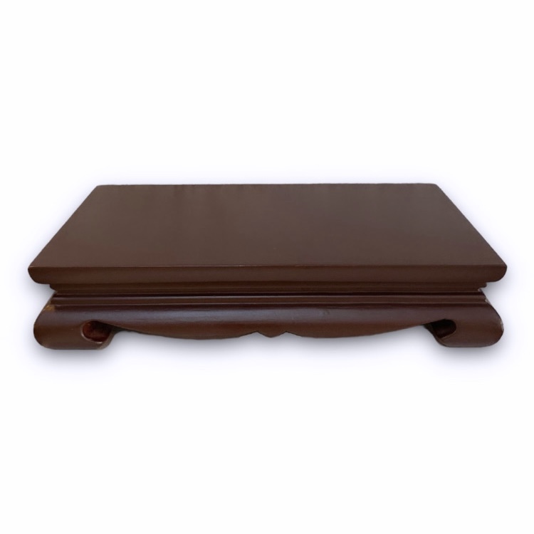 โต๊ะยอดแบบขาโค้ง สีน้ำตาล