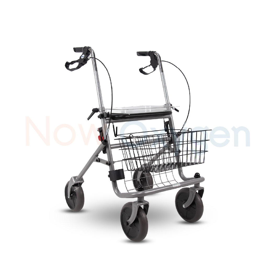 Devilbiss Rollator Cristallo วอล์คเกอร์ 4 ล้อ อุปกรณ์ช่วยพยุงเดิน อุปกรณ์ฝึกเดิน รับประกัน 2 ปี