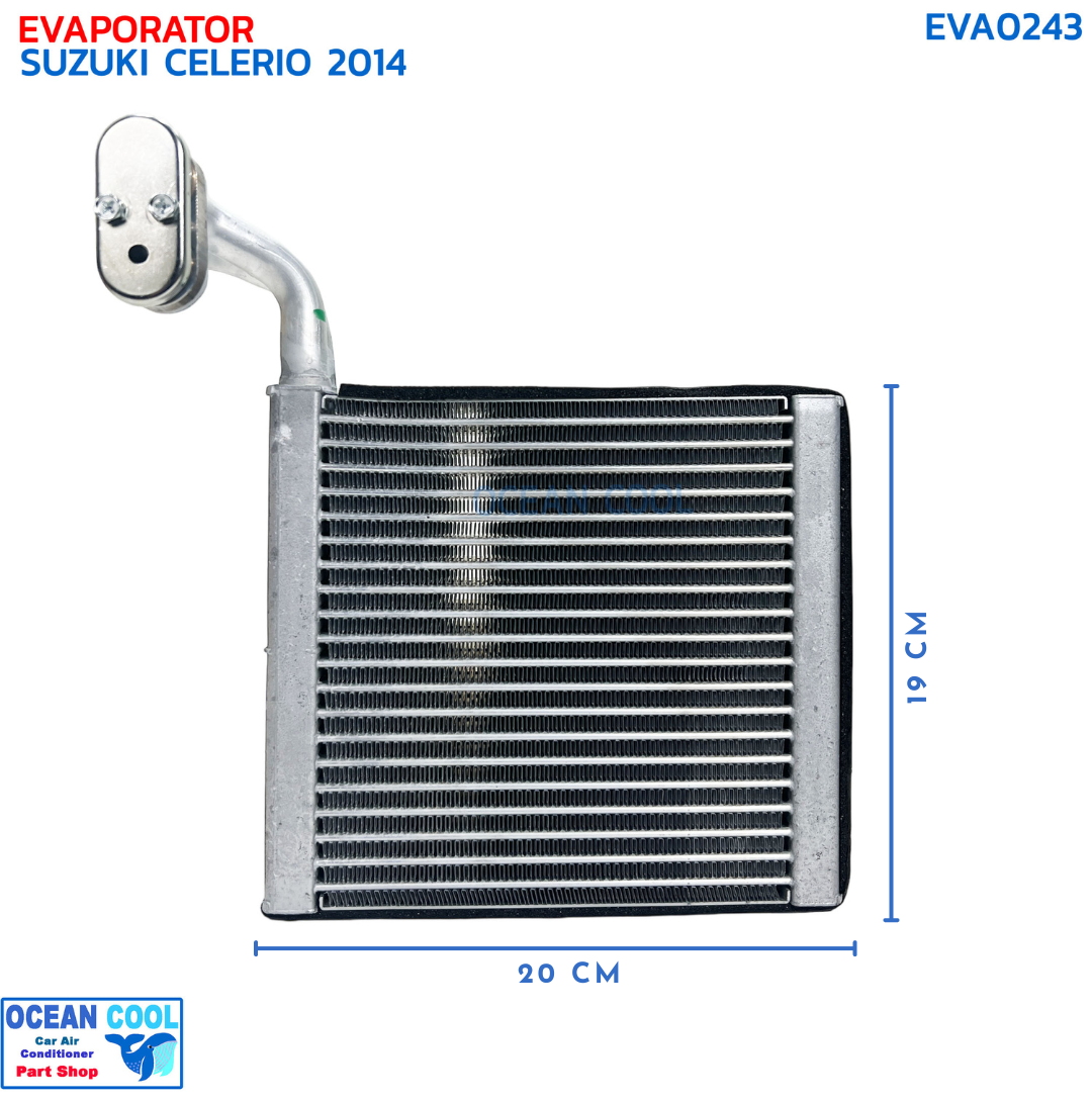 คอยล์เย็น ซูซูกิ เซเลริโอ ปี 2014 EVA0243 EVAPORATOR SUZUKI CELERIO '14 ตู้แอร์ คอยเย็น คอล์ยเย็น