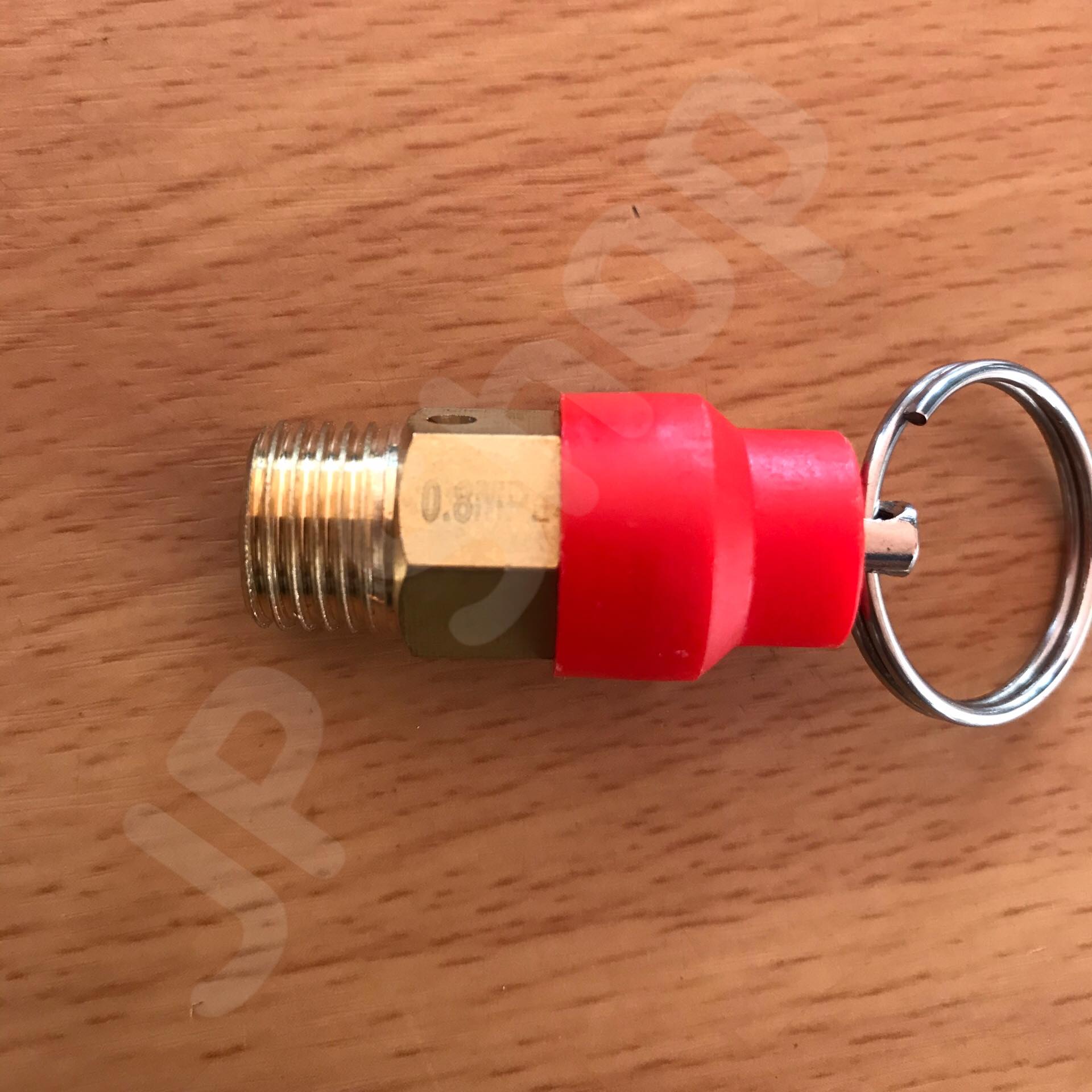 เซฟตี้วาล์ว โปโลลม ปั๊มลม เกลียวนอกNPT หุนสั้น Red Hat BV-2 ทองเหลือง #1023