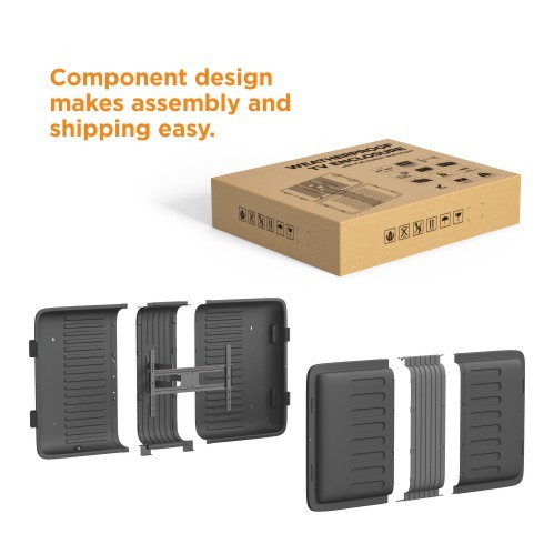 WTV-65 กล่องกันน้ำ พร้อมขาแขวนทีวีขนาด 43"- 65" แบบ Full-Motion สำหรับงานติดตั้งแบบ Outdoor TV!