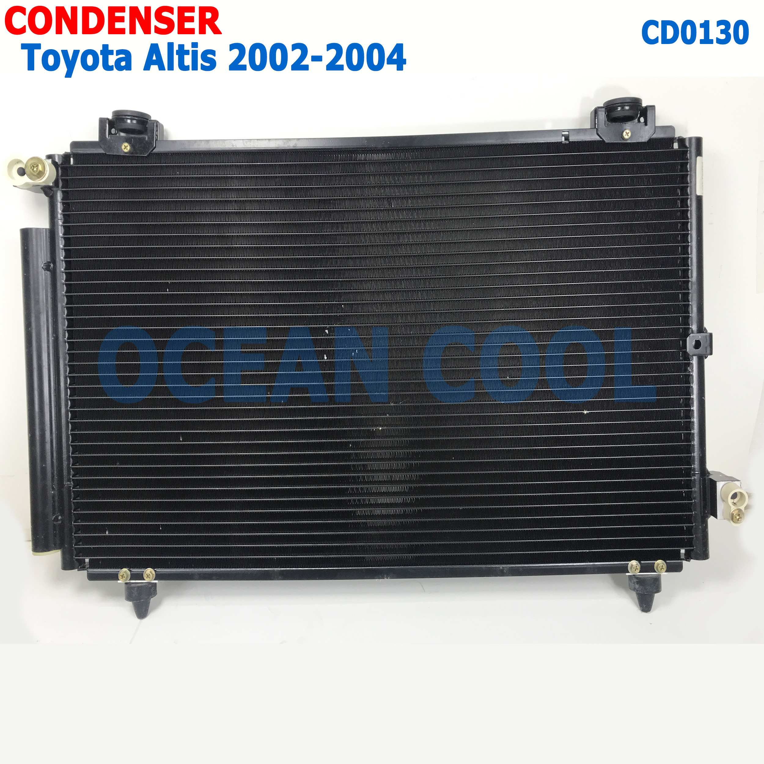 แผงแอร์ โตโยต้า อัลติส 2002 - 2007 CD0130 CONDENSER FOR TOYOTA ALTIS รังผึ้งแอร์ คอยล์ร้อน หน้าหมู รุ่นแรก PACO PL3173