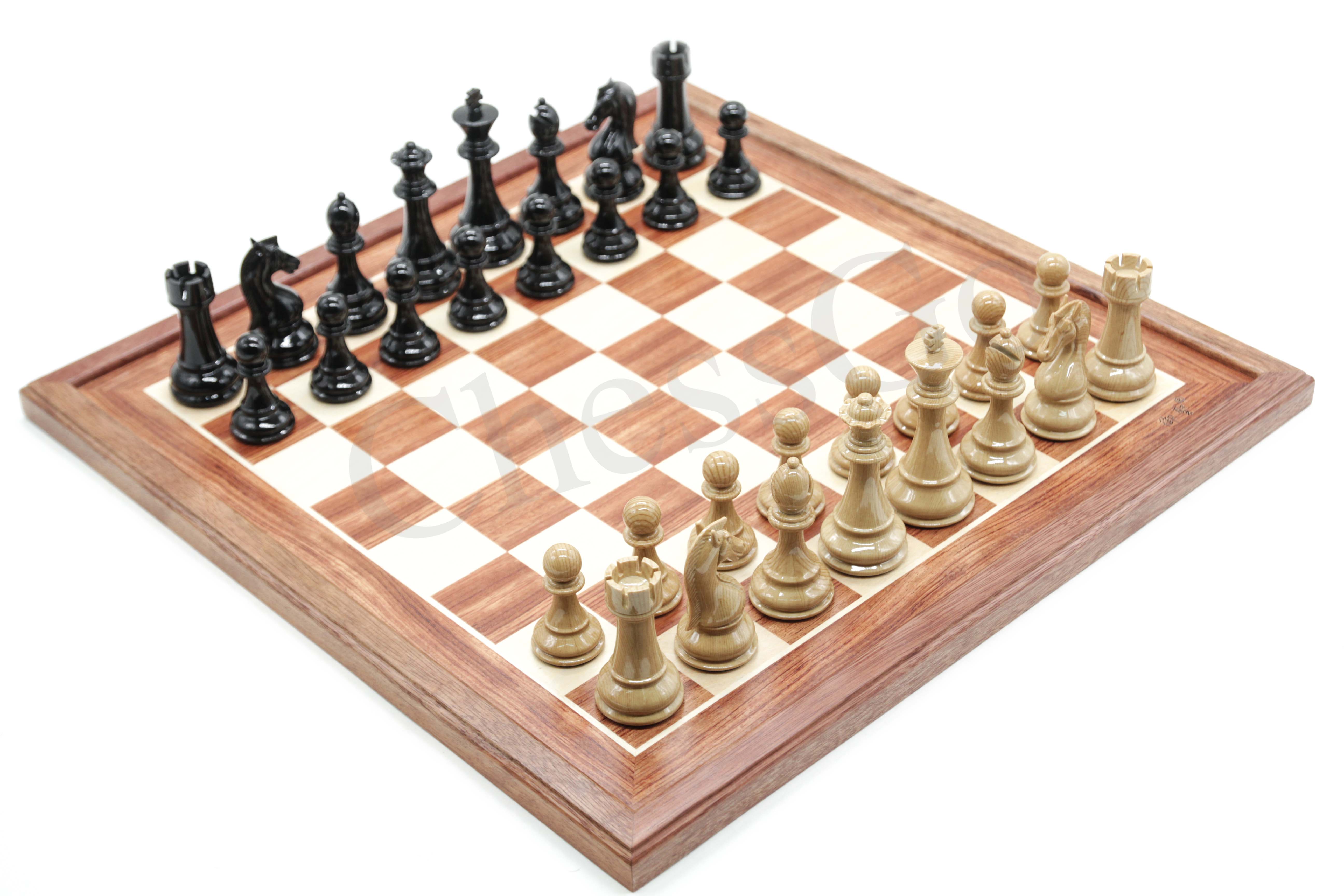 ชุดหมากรุกสากลไม้1(ตัวอะคริลิคลายไม้)8