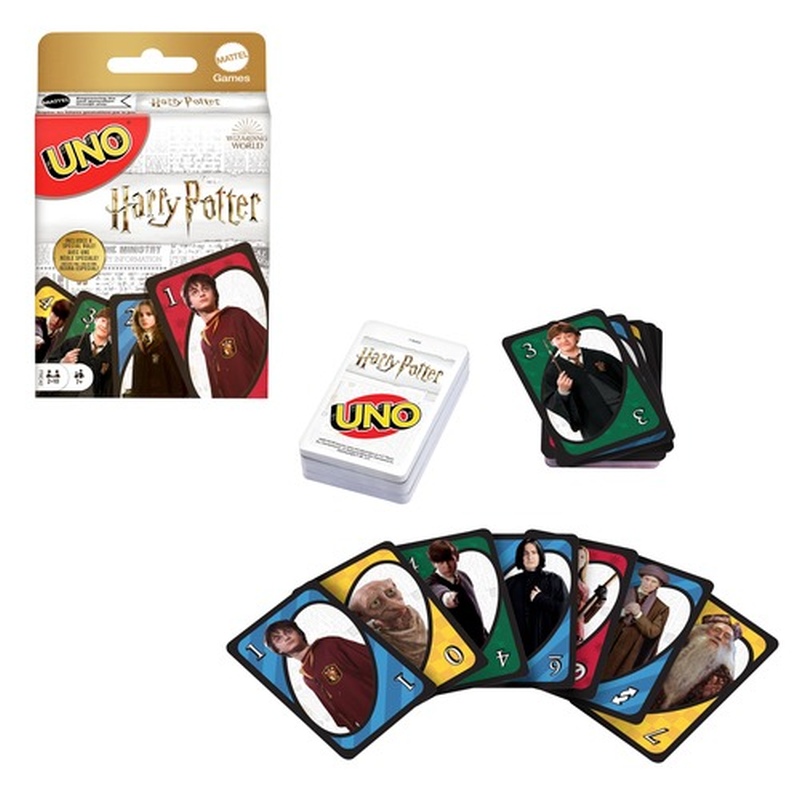 UNO Harry Potter Card Game (Mattel) การ์ดอูโน่แฮรี่พอตเตอร์ ลิขสิทธิ์แท้ #FNC42