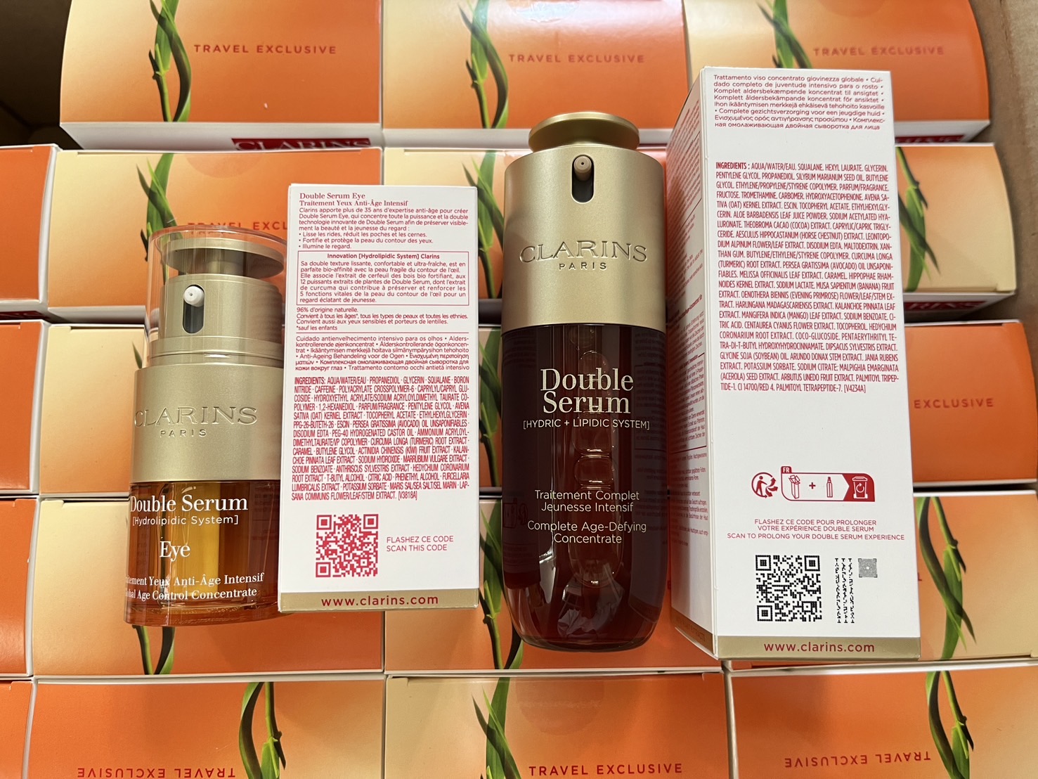 เซต CLARINS Double Serum Ritual Set เซรั่ม 50ml.+อายเซรั่ม 20ml.